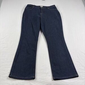 Ann Mashburn Jeans Womens Size 32 Blue Flare Leg Dark Wash Denim High Rise